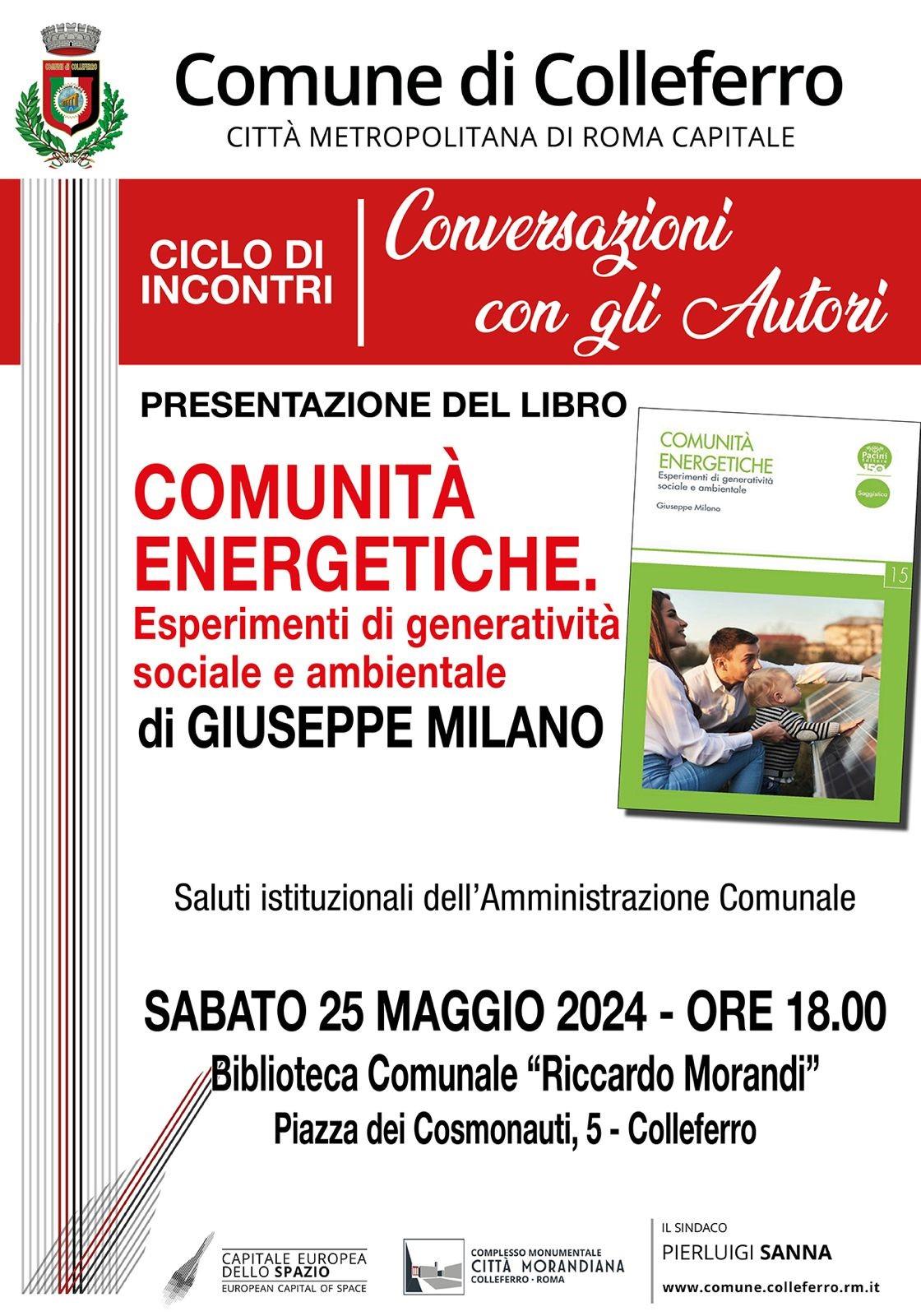 Presentazione libro comunità energetiche